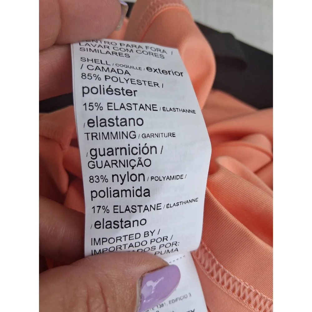 💕NWT Women's Puma Team Dress XL Peach Pink Black - Picture 9 of 10
